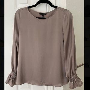 Long Sleeve Satin Blouse